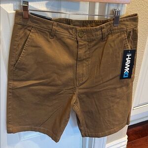 Tony Hawk Men's Brown Flat Front Shorts